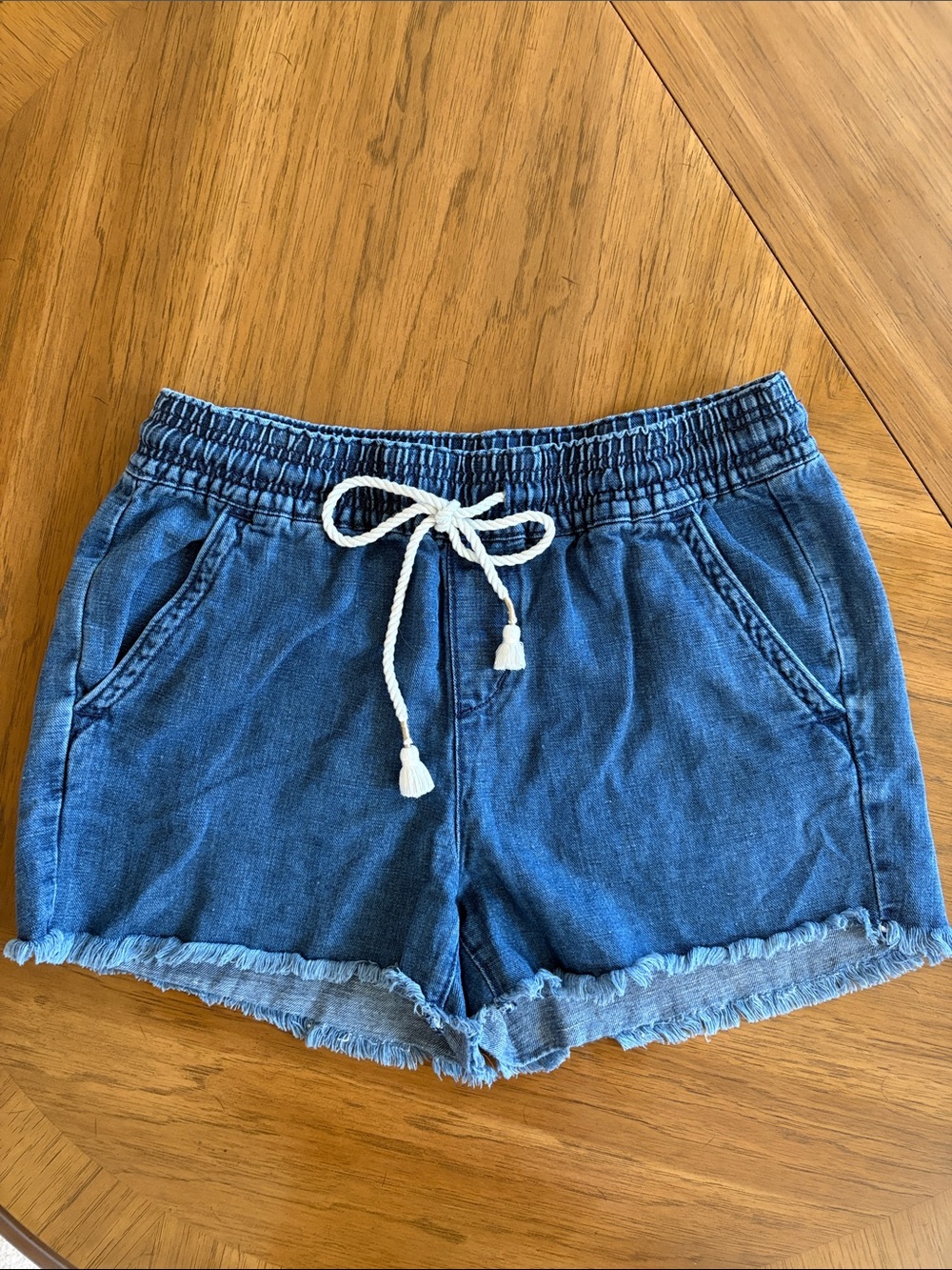 LOFT  Drawstring Denim Shorts